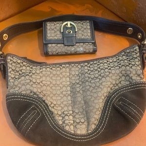 Coach bag and wallet to match